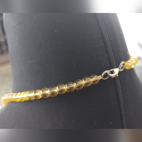 Multi-stone multi-color three strand statement necklace - Picture 4 of 9